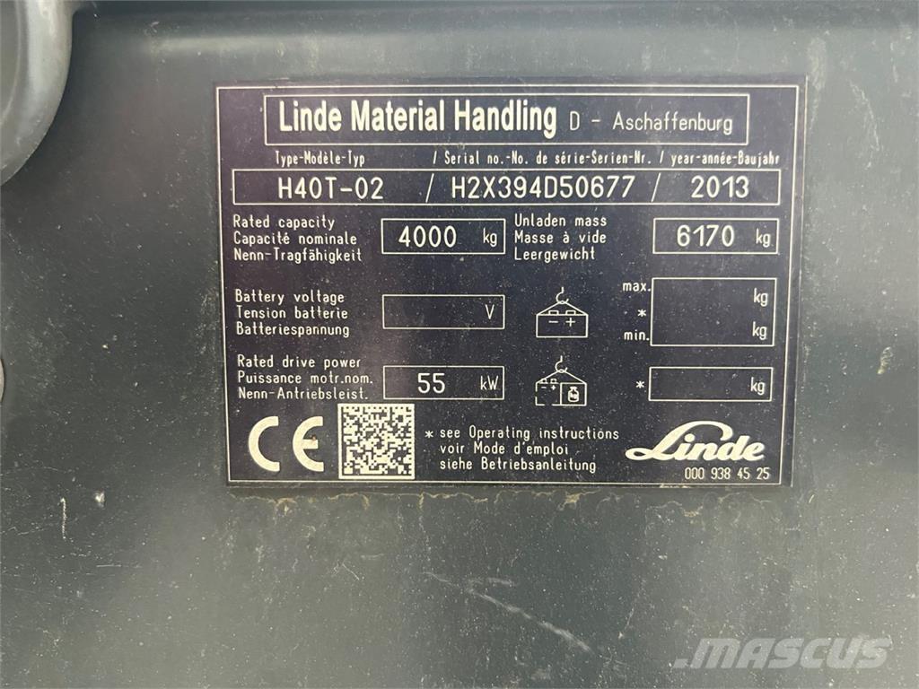 Linde H40T-02 Nestekaasutrukit