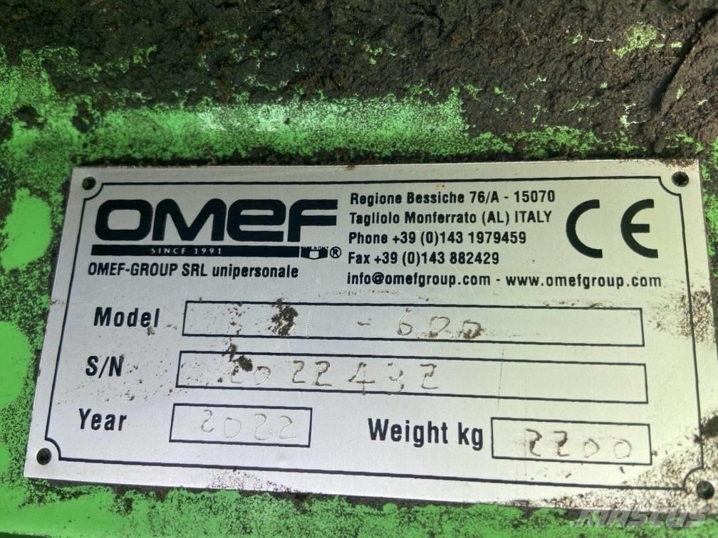  OMEF BI-600 Pilkekoneet, klapikoneet, hakkurit ja sirkkelit