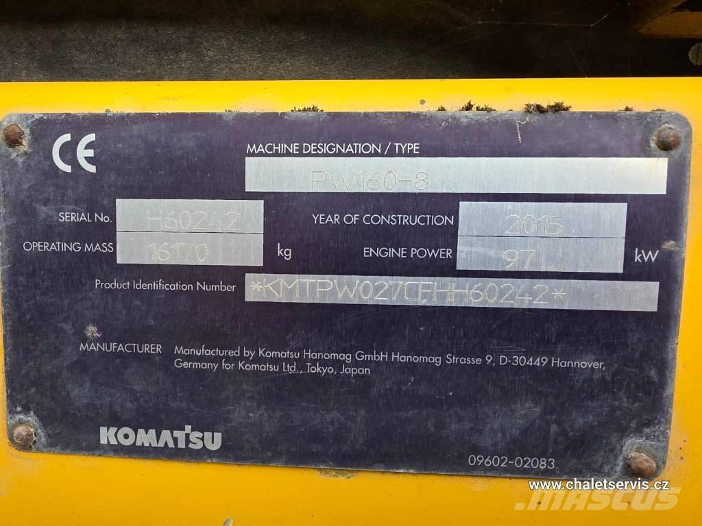 Komatsu PW 160 Pyöräkaivukoneet