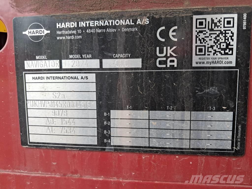 Hardi Navigator 40i Hinattavat ruiskut