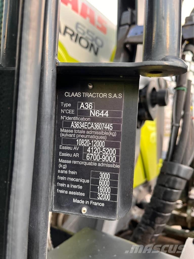 CLAAS ARION 650 Traktorit