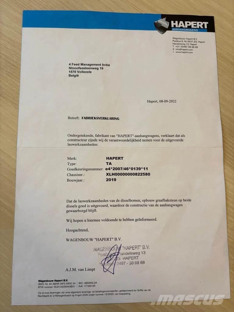 Hapert LF2 Autonkuljetusperävaunut