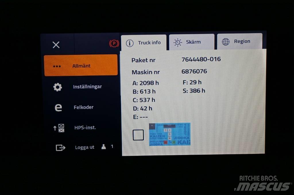 Toyota RRE140HE Työntömastotrukit
