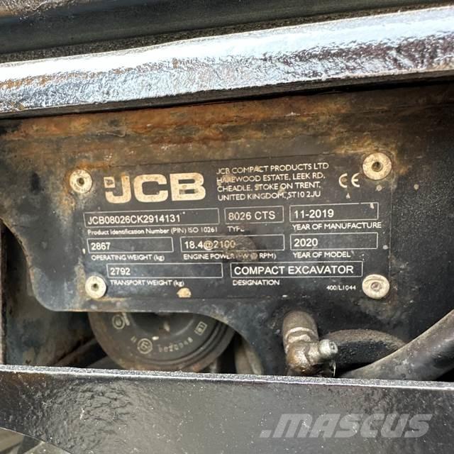 JCB 8026 Minikaivukoneet < 7t