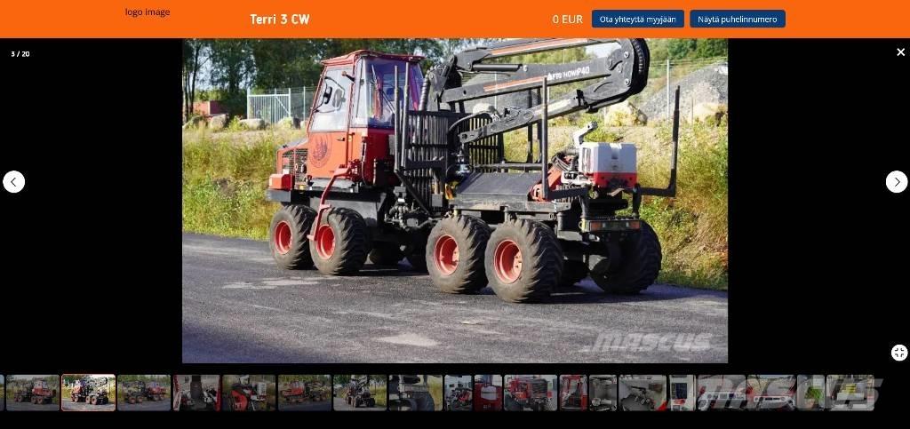 Terri 3 CV Yhdistelmäkoneet - korjurit