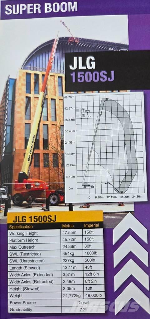 JLG 1500 SJ Teleskooppipuominostimet