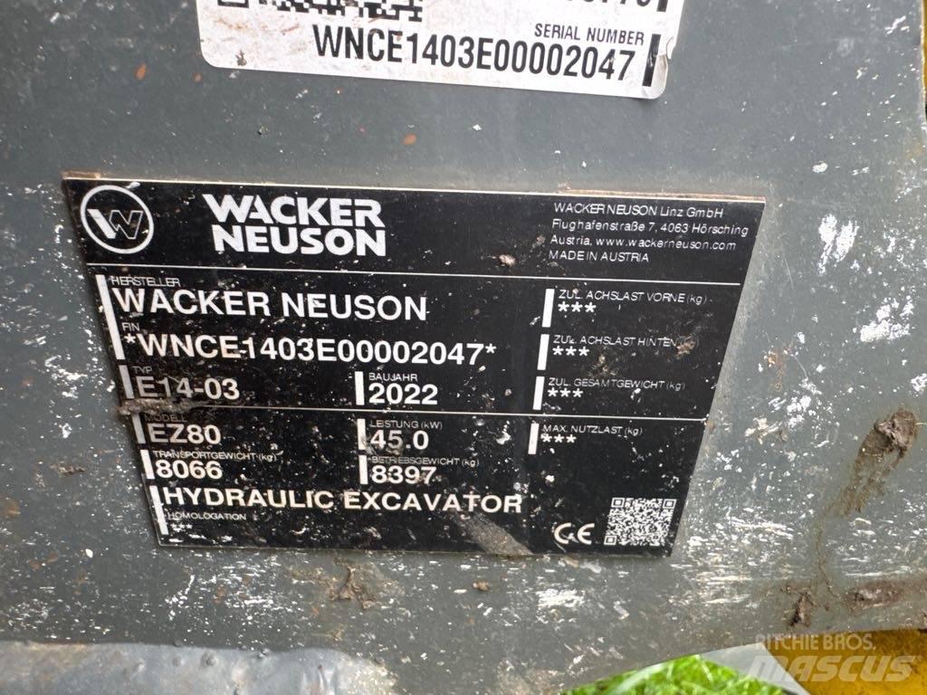 Wacker Neuson EZ80 Telakaivukoneet