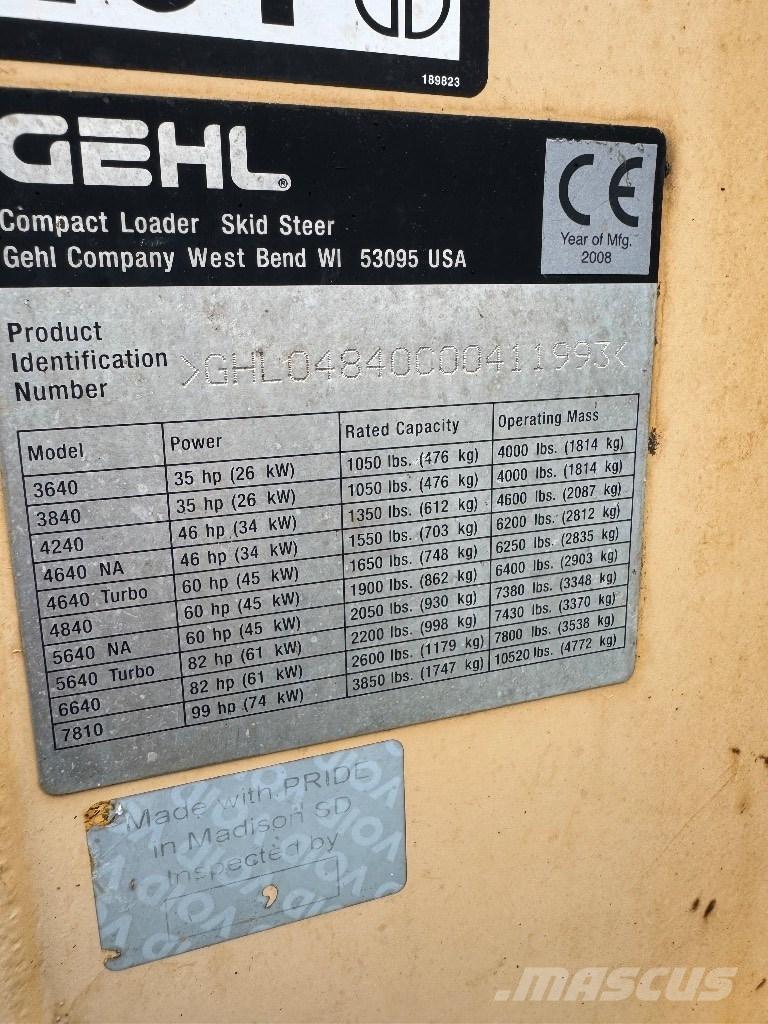 Gehl 4840 Liukuohjatut kuormaajat