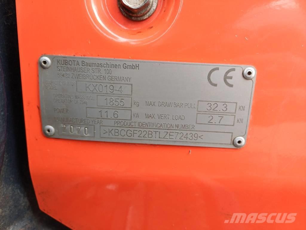 Kubota KX 019-4 Minikaivukoneet < 7t