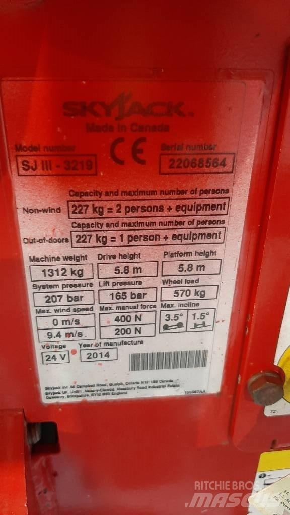 SkyJack SJIII 3219 Saksilavat
