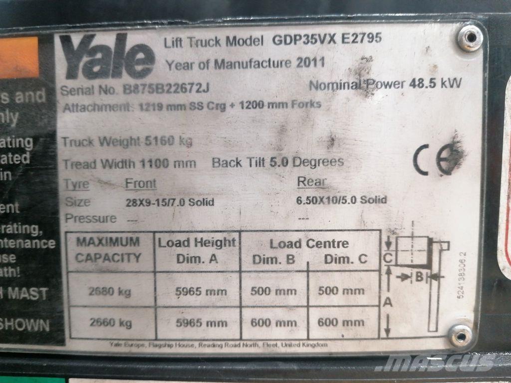Yale GDP35VX Dieseltrukit