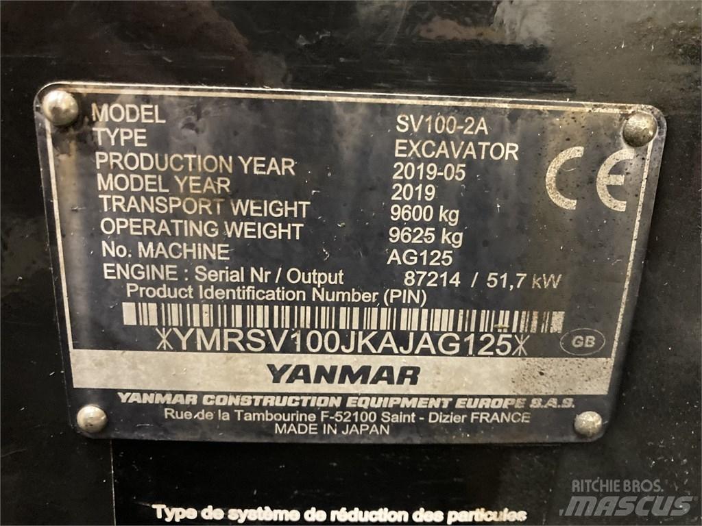 Yanmar SV 100-2A Midikaivukoneet 7t - 12t