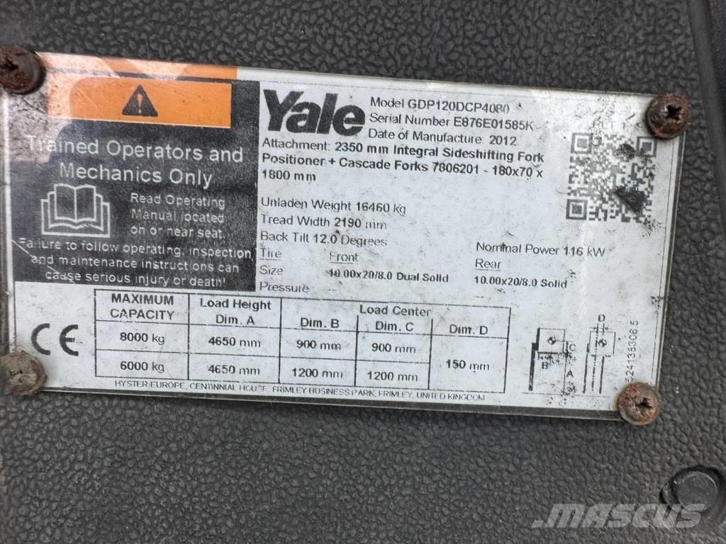 Yale GDP120 Dieseltrukit