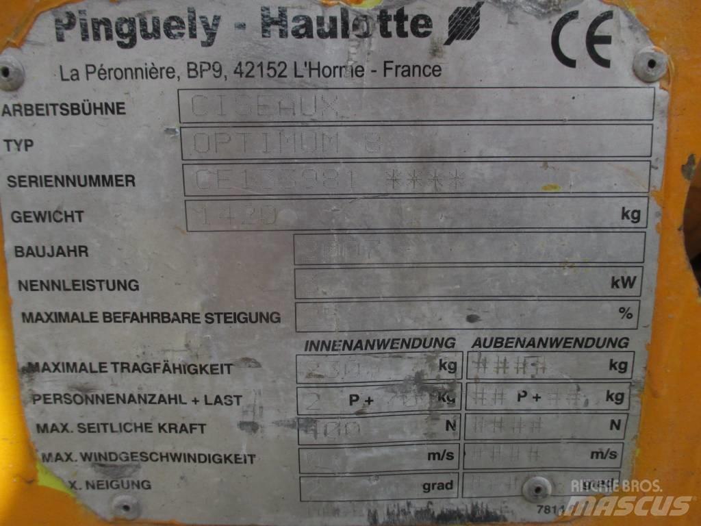 Haulotte Optimum  8 Saksilavat