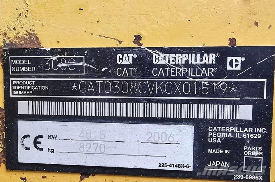 CAT 308 CR Midikaivukoneet 7t - 12t