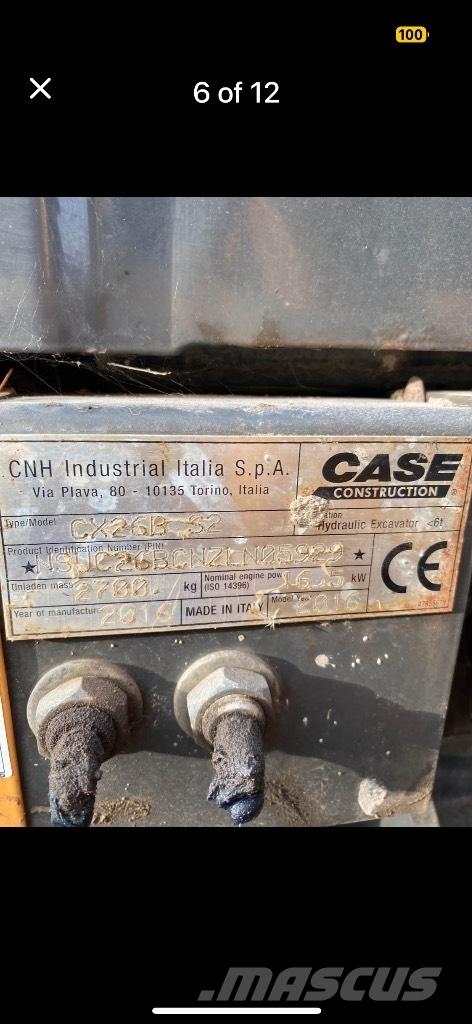 CASE CX 26 B ZTS Minikaivukoneet < 7t