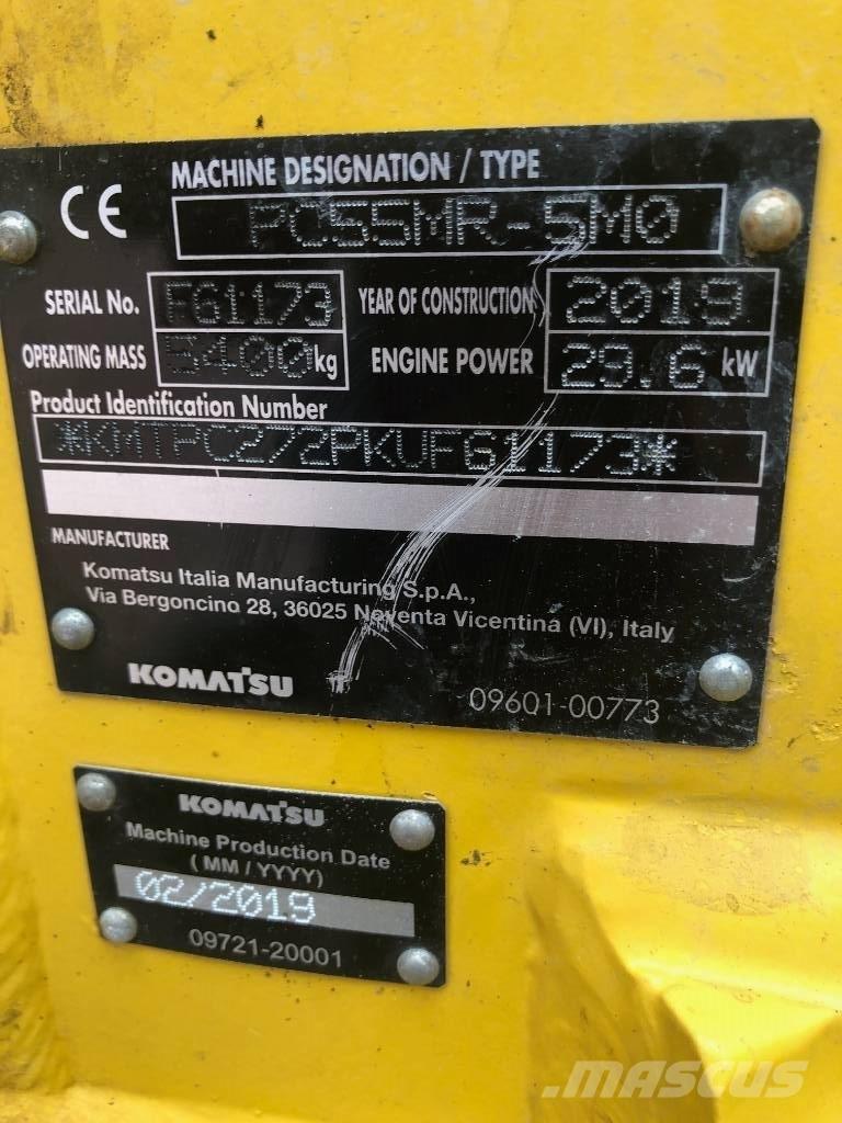 Komatsu PC55MR- 5MO Minikaivukoneet < 7t