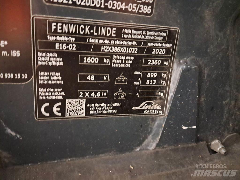 Linde E16-02 Sähkötrukit