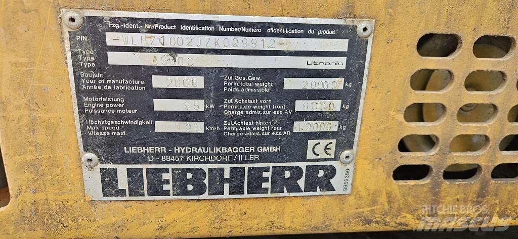 Liebherr A 900 C Pyöräkaivukoneet