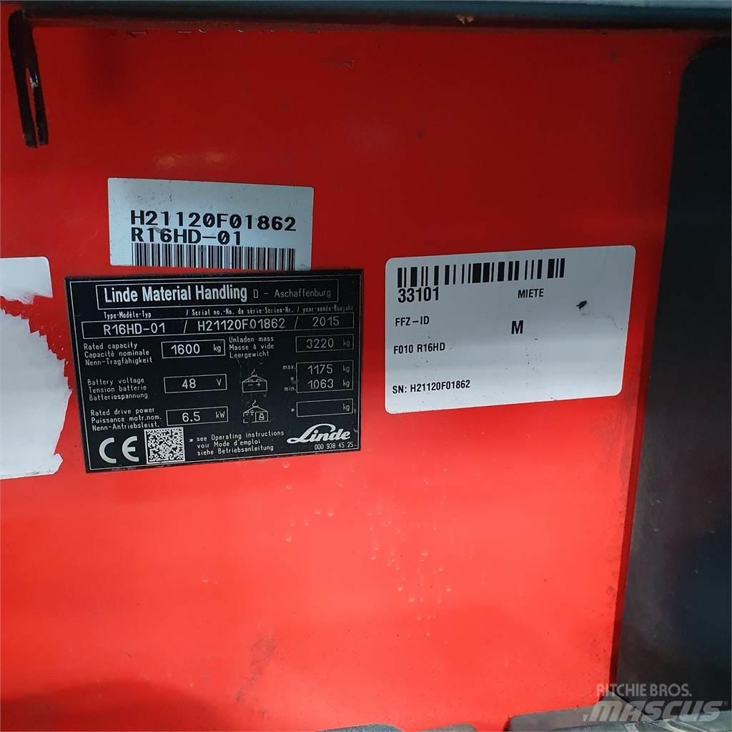Linde R16HD Työntömastotrukit