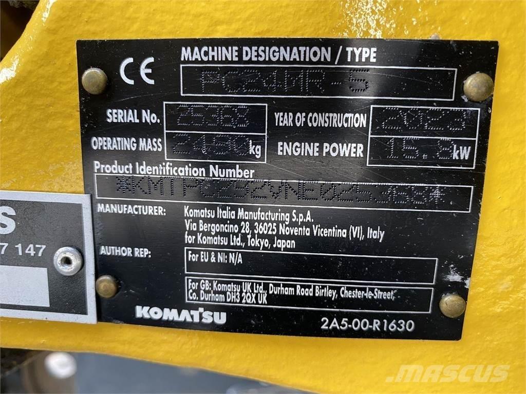 Komatsu PC24MR-5 Pyöräkaivukoneet