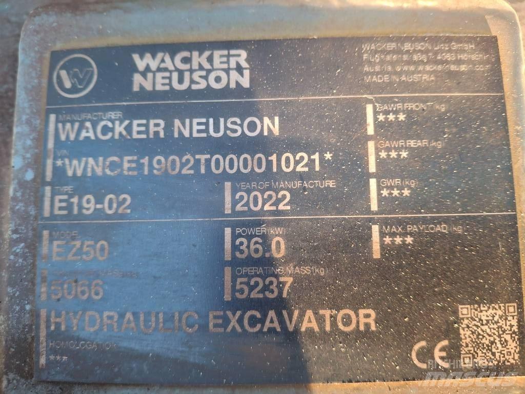 Wacker Neuson EZ50 Telakaivukoneet