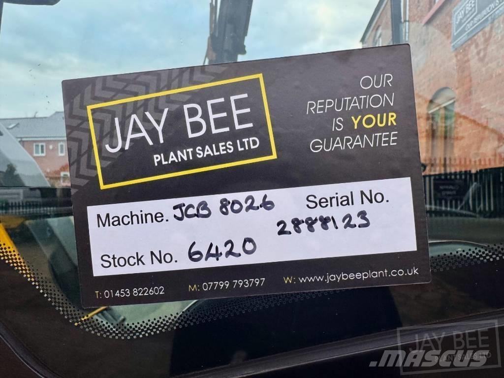 JCB 8026 CTS Minikaivukoneet < 7t