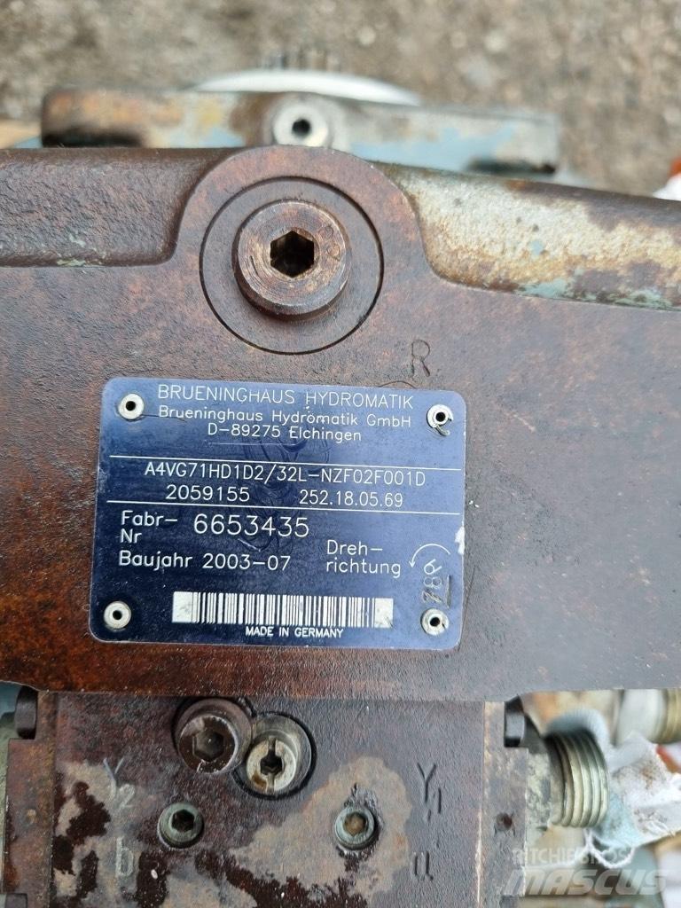 Hydromatik A4VG71HD Hydrauliikka