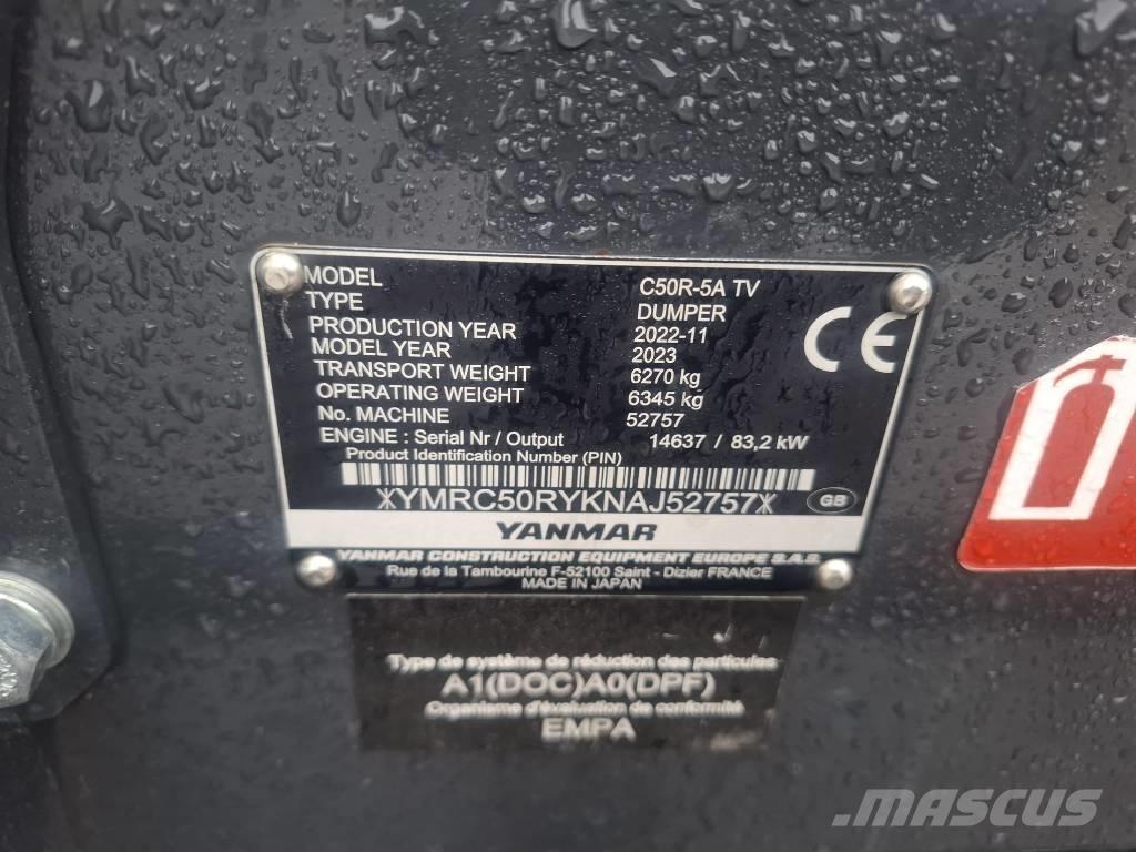 Yanmar C 50 R-5A Teladumpperit