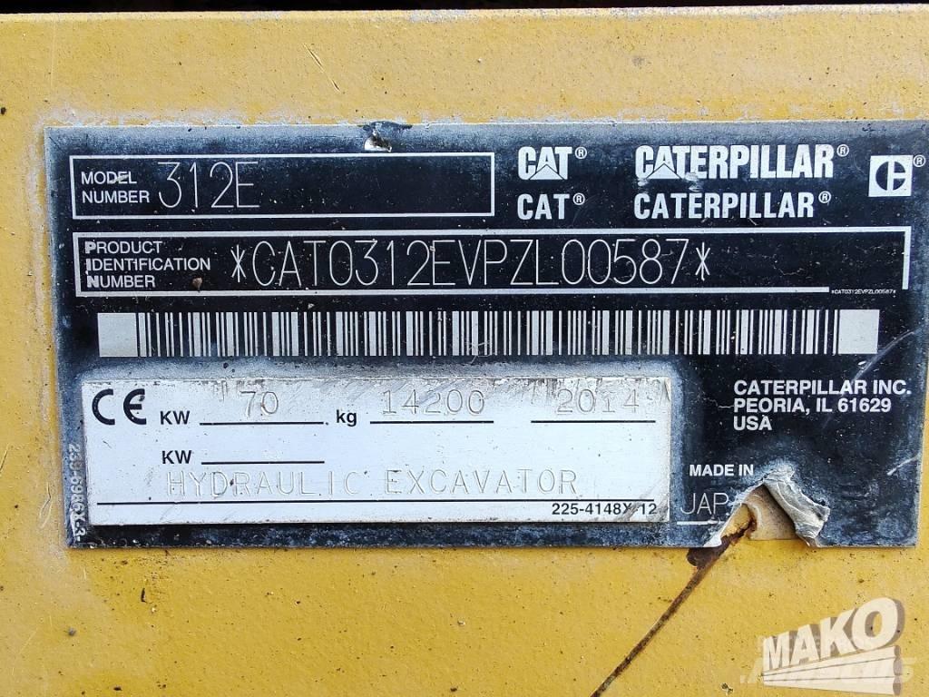 CAT 312 E Telakaivukoneet