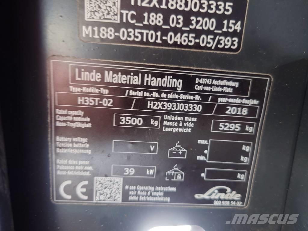 Linde H35T/393-02 Nestekaasutrukit