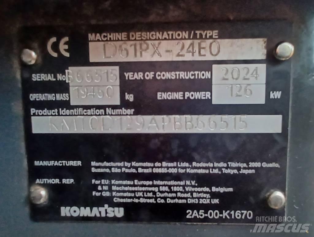 Komatsu D61PX-24 Telaketjupuskutraktorit