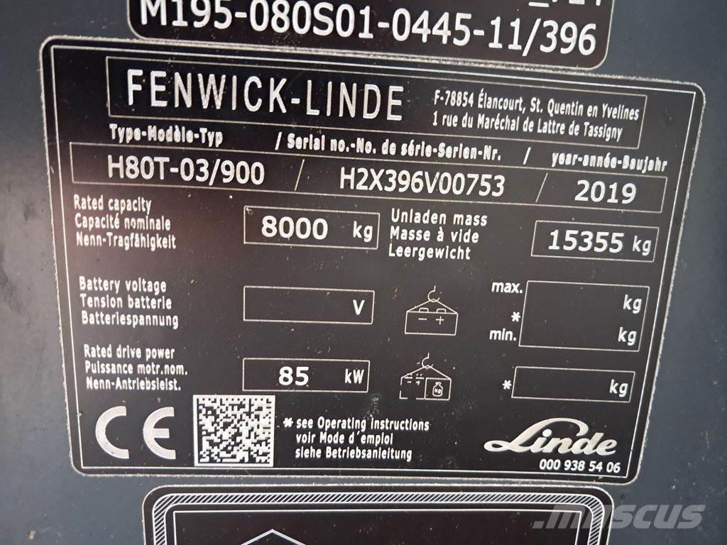 Linde H80T/03-900 Nestekaasutrukit