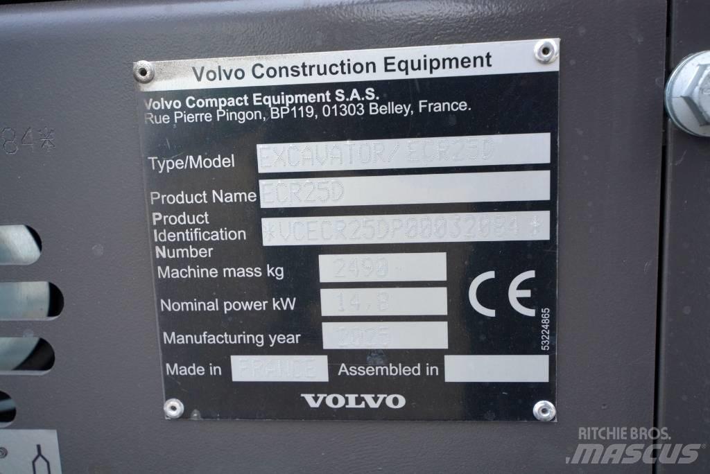 Volvo ECR 25 D Minikaivukoneet < 7t