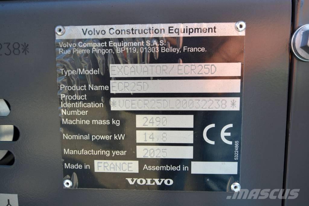 Volvo ECR 25 D Minikaivukoneet < 7t