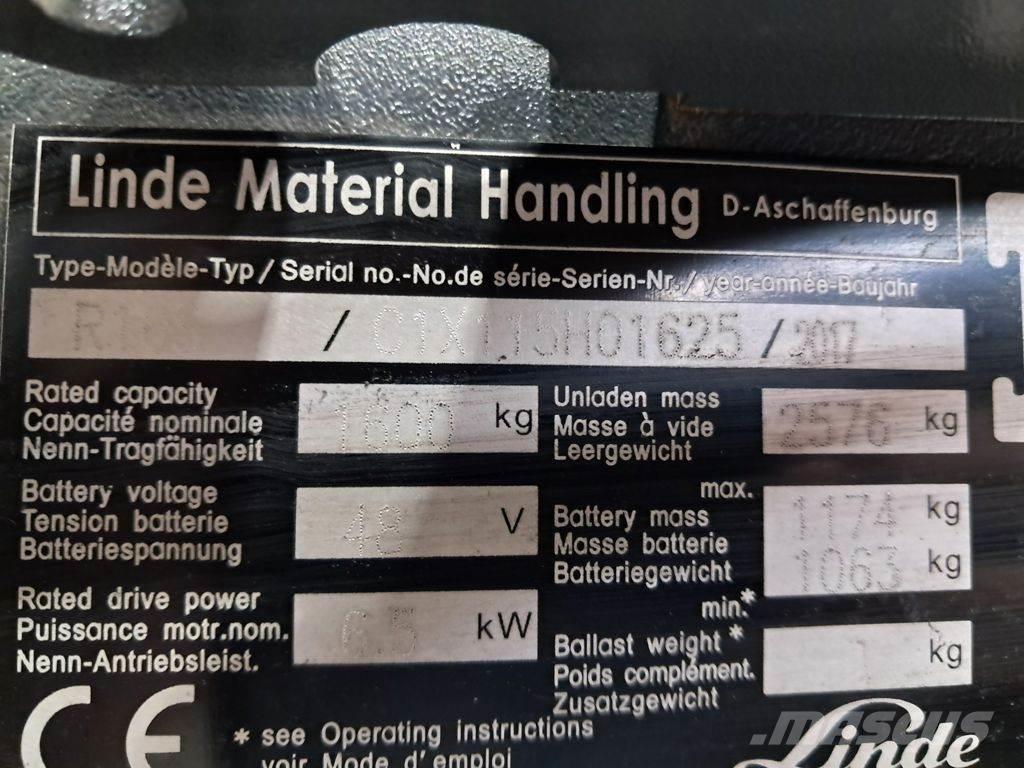 Linde R16S Työntömastotrukit