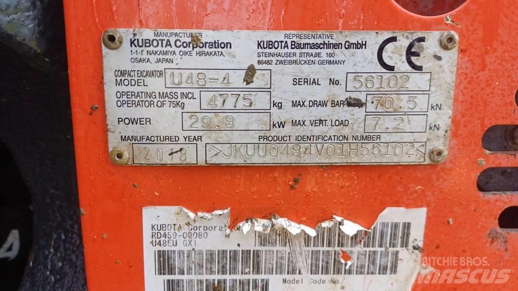 Kubota U 48-4 Minikaivukoneet < 7t