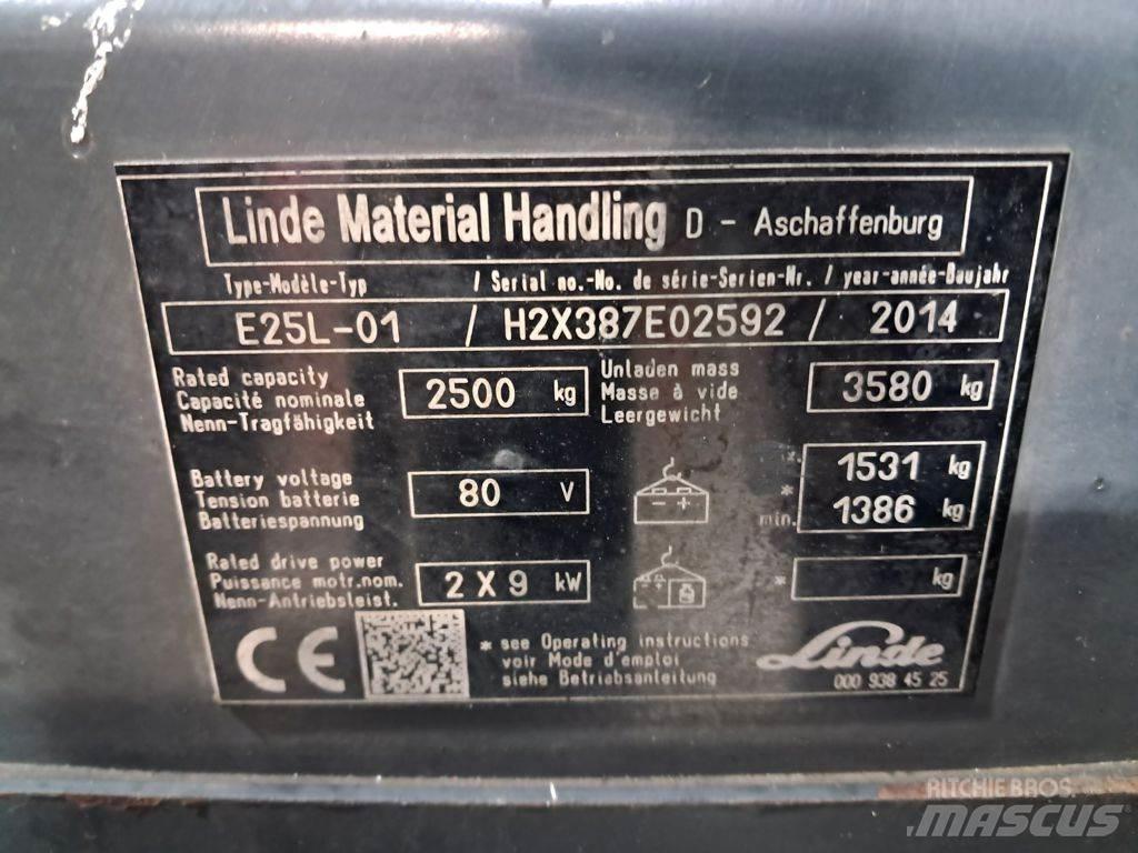 Linde E25L-01 Sähkötrukit