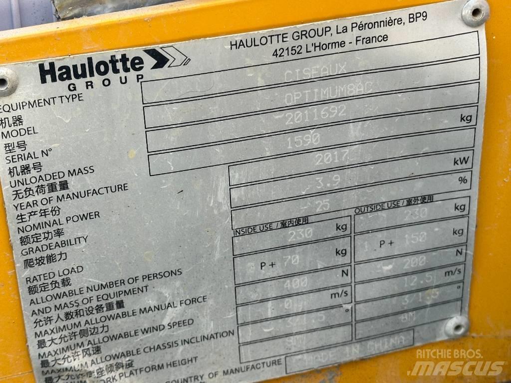 Haulotte OPTIMUM 8 Saksilavat