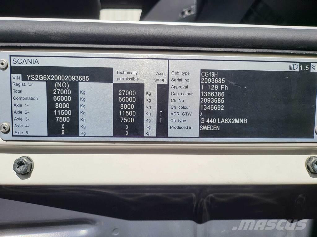 Scania G440 6X2 Vetopöytäautot