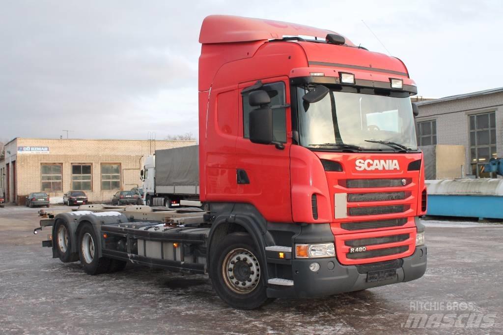 Scania R480 LB6X2HNB Kontti-/tasonostoautot