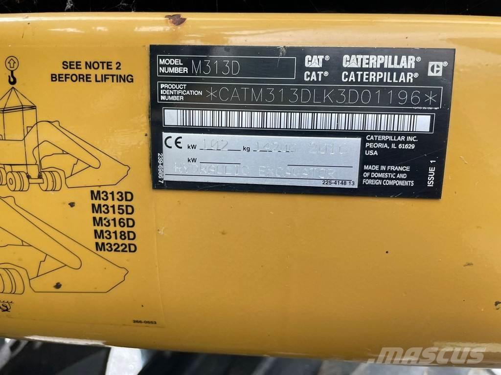 CAT M313D - CE Pyöräkaivukoneet