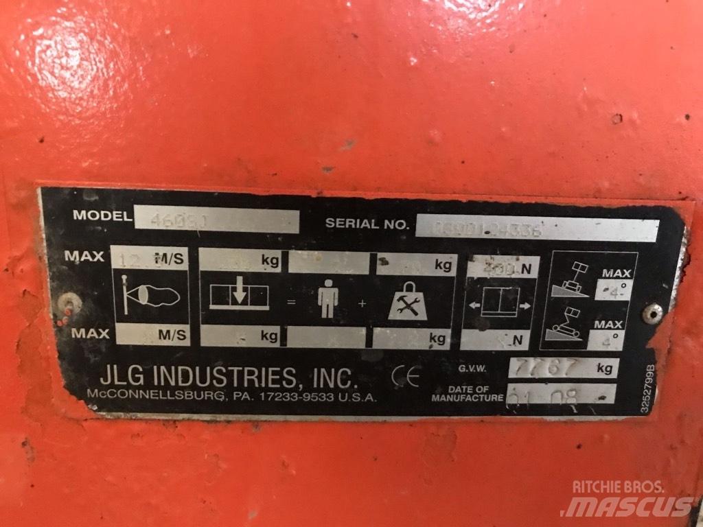 JLG 460 SJ Teleskooppipuominostimet