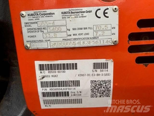 Kubota U 55-4 Minikaivukoneet < 7t