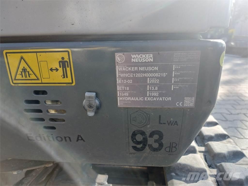 Wacker Neuson ET18 Telakaivukoneet