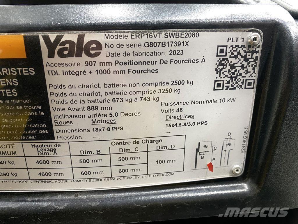 Yale ERP16VT Sähkötrukit