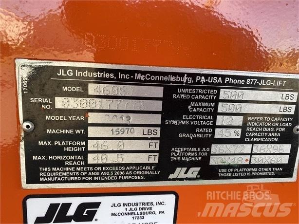 JLG 460 SJ Teleskooppipuominostimet
