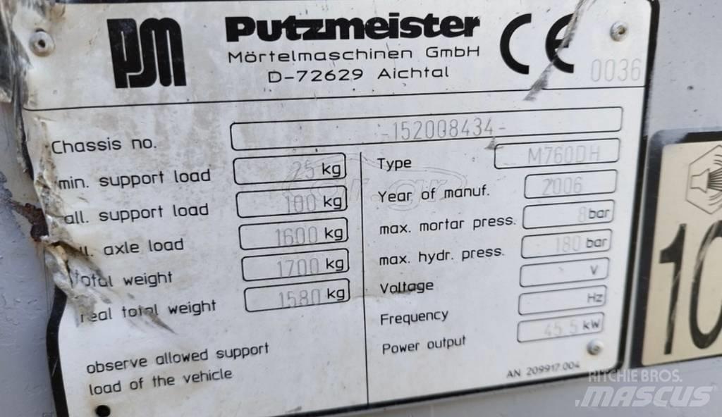 Putzmeister 760 Pohjavesipumput