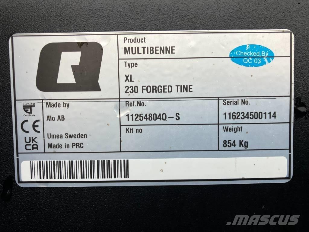 Ålö Multibenne XL Etukuormaimen varusteet