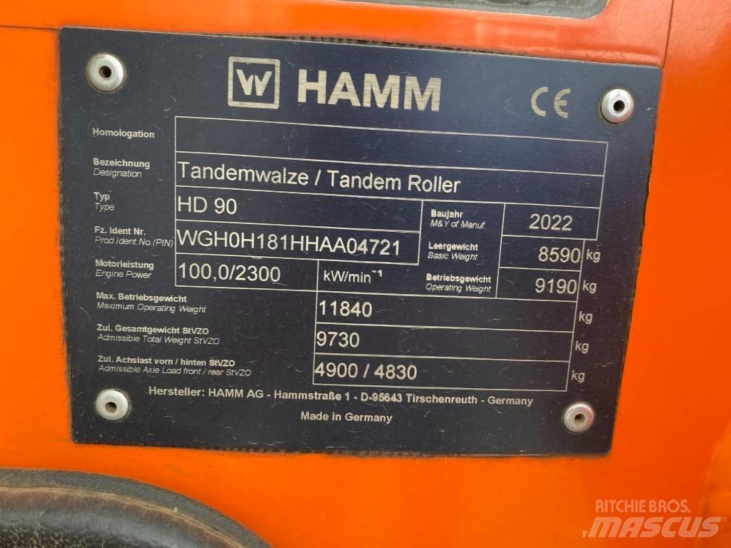 Hamm HD 90 Tandemjyrät